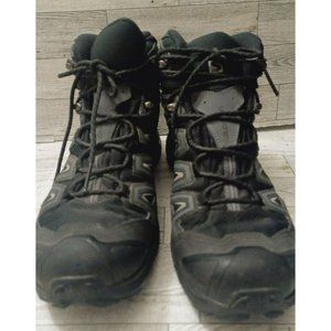 Salomon X Ultra Gore-Tex High Top Black Shoes Mens Size US 11 Hiking Contgrip